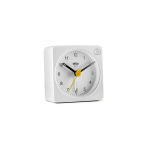 Braun BC02XW, Quartz alarmur, Rektandel, Hvid, Analog, Batteri, AA