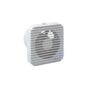 VENTICO MAICO Ventilator Muro 100 med timer 0,5-20 min. og hygrostat 40-90% RH. Luftmængde 95 m³/h. Mål 140x140/Ø97 mm.