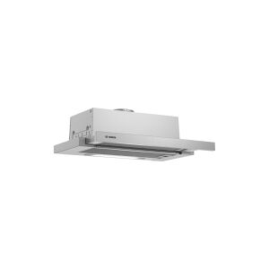 Bosch Hood DFT63AC50 Series 4 Telescopic, Energy efficiency class D, Width 60 cm, 368 m³/h, Mechanical, Silver, LED