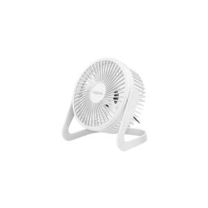 LogiLink - Køleventilator - på bord - 12.7 cm - USB - hvid