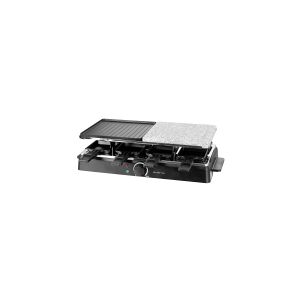 EMERIO RG-126708 Raclette 8 pander, med grillsten Sort