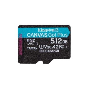 Kingston Technology Kingston Canvas Go! Plus - Flashhukommelseskort - 512 GB - A2 / Video Class V30 / UHS-I U3 / Class10 - microSDXC UHS-I