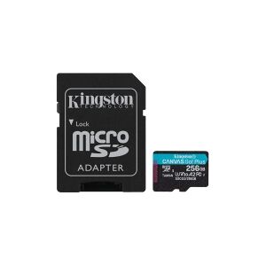 Kingston Technology Kingston - Flashhukommelseskort (microSDXC til SD adapter inkluderet) - 256 GB - A2 / Video Class V30 / UHS-I U3 / Class10 - microSDXC UHS-I