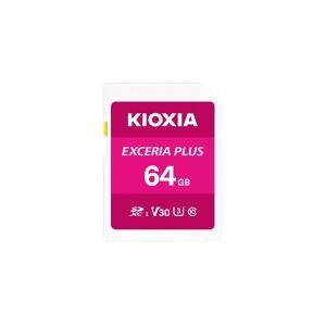 KIOXIA - ENTERPRISE SSD KIOXIA EXCERIA PLUS - Flashhukommelseskort - 64GB - Video Class V30 / UHS-I U3 / Class10 - SDXC UHS-I