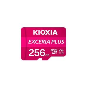 KIOXIA - ENTERPRISE SSD KIOXIA EXCERIA PLUS - Flashhukommelseskort - 256 GB - A1 / Video Class V30 / UHS-I U3 / Class10 - microSDXC UHS-I