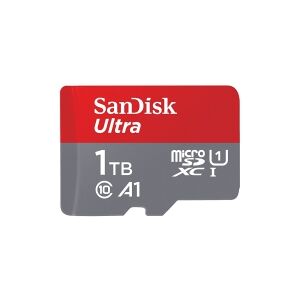 SanDisk Ultra - Flashhukommelseskort (microSDXC til SD adapter inkluderet) - 1 TB - A1 / UHS-I U1 / Class10 - microSDXC UHS-I