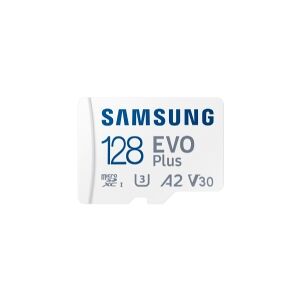 Samsung EVO Plus MB-MC128SA - Flashhukommelseskort (microSDXC til SD adapter inkluderet) - 128 GB
