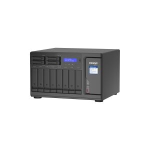 Qnap Systems QNAP TVS-h1288X - NAS-server - 12 bays - SATA 6Gb/s - RAID RAID 0, 1, 5, 6, 10, 50, JBOD, 5 hot spare, 6 hot spare, 60, 10 hot reserve, RAID TP - RAM 16 GB - Gigabit Ethernet / 2.5 Gigabit Ethernet / 10 Gigabit Ethernet - iSCSI support