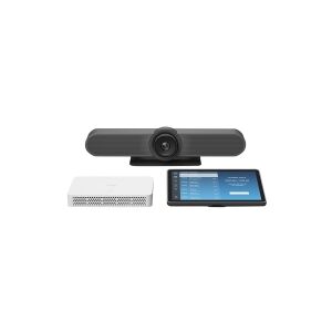 Logitech - Videokonferencepakke (Logitech Tap IP, Logitech Rally Bar) - Certified for Zoom Rooms, Certified for Microsoft Teams Rooms, RingCentral Certified, Tencent Meeting Certified - grafit