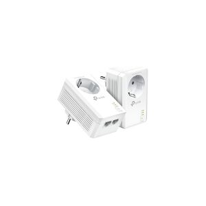 TP-Link TL-PA7027P KIT, 1000 Mbit/s, IEEE 1901, IEEE 802.3, IEEE 802.3u, Type E / F, Gigabit Ethernet, 10,100,1000 Mbit/s, HomePlug AV2