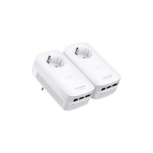 TP-Link TL-PA8030P KIT - Starter Kit - powerline-adapter - - 1GbE, HomePlug AV (HPAV), HomePlug AV (HPAV) 2.0 - kan sluttes til vægstik