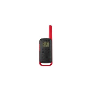 Motorola Talkabout T62 - Transportabel - tovejs radio - PMR - 446 MHz - 16 kanaler - sort, rød (pakke med 2)