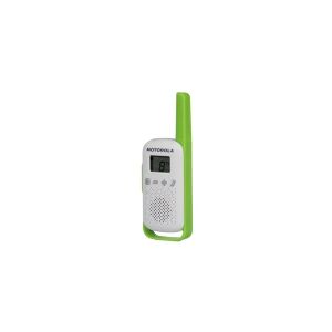 Motorola Talkabout T42 - Transportabel - tovejs radio - PMR - 446 MHz - 16 kanaler - grøn og hvid, blå og hvid, orange og hvid (pakke med 3)