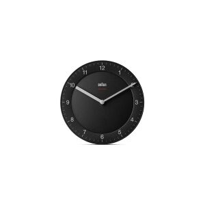 Braun BC06B-DCF, Væg, Quartz clock, Cirkel, Sort, Klassisk, AA