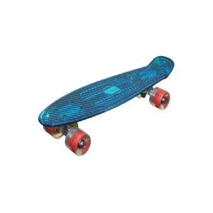 MCU-Sport Blå Transparent LED Skateboard m/LED LYS + ABEC7