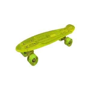 MCU-Sport Gult Transparent LED Skateboard m/LED Lys + ABEC7