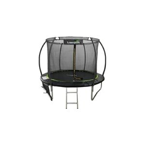 Trampolin Lean Sport Max 487 cm, sort og grøn