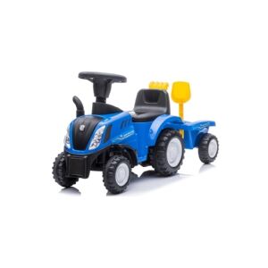 Apple New Holland T7 Gå-Traktor med Trailer og værktøj, Blå