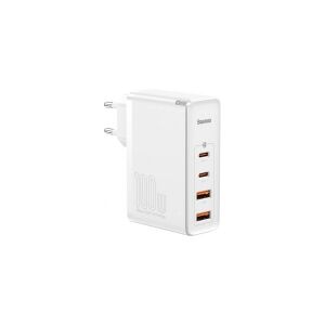 Baseus GaN2 Pro netoplader, 2x USB + 2x USB-C, 100 W, EU (hvid)