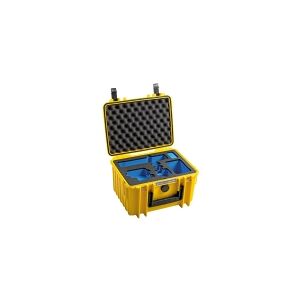 B&W International B&W outdoor.case Type 2000 - Hårdt hylster til actionkamera/tilbehør - polypropylen - gul