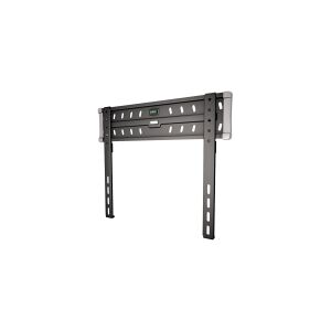 Hama FIX TV Wall Bracket Premium - Monteringssæt (vægbeslag, vibrationsisolator, monteringsskabelon) - for Tv - aluminium, stål, krombelagt plastik - sort - skærmstørrelse: 32-65 - vægmonterbar