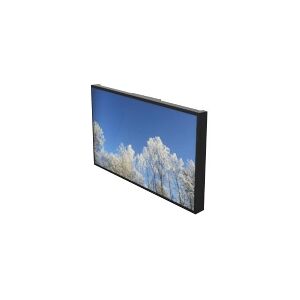 HI-ND Wall Casing EASY 75 Landscape - Monteringssæt (etui) - for LCD display - metal - sort, RAL 9005 - skærmstørrelse: 75 - monteringsgrænseflade: op til 600 x 600 mm - vægmonterbar - for LG 75UH5F-B, 75UH5F-H  Samsung QB75B, QB75R-B, QH75B, QH75R, QM75B