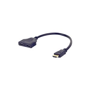 Gembird Cablexpert DSP-2PH4-04 - HDMI-opdeler - HDMI stik til HDMI modtager - afskærmet - passivt