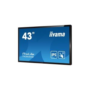 iiyama ProLite T4362AS-B1 - 43 Diagonal klasse (42.5 til at se) LED-bagbelyst LCD paneldisplay - interaktiv digital skiltning - med berøringsskærm (multi-berøring) - Android - 4K UHD (2160p) 3840 x 2160 - sort, mat finish