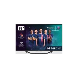 Hisense 55U7KQ - 55 Diagonal klasse U7KQ Series LED-bagbelyst LCD TV - QLED - Smart TV - VIDAA - 4K UHD (2160p) 3840 x 2160 - HDR - Quantum Dot, Mini-LED - metal sort