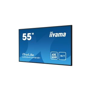 iiyama ProLite LE5541UHS-B1 - 55 Diagonal klasse (54.6 til at se) LED-bagbelyst LCD paneldisplay - digital skiltning - 4K UHD (2160p) 3840 x 2160 - sort, blank