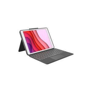 Logitech®   Combo Touch - Tastatur og folio-kasse - med trackpad - bagbelyst - Apple Smart connector - QWERTY - Pan Nordic - grafit - for Apple 10.2-inch iPad (7. generation, 8. generation, 9. generation)