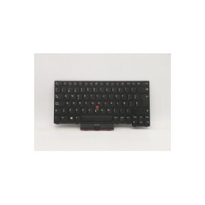 Lenovo Sunrex - Notebooks udskiftningstastatur - med ClickPad, Trackpoint - QWERTY - spansk - sort - for ThinkPad L14 Gen 1 20U1, 20U2, 20U5, 20U6