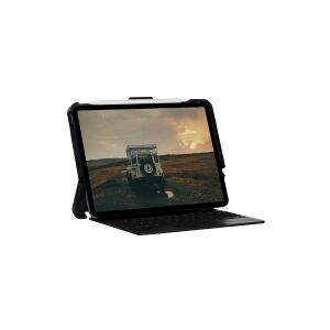 Urban Armor Gear UAG Rugged Case iPad Pro 11-inch (3rd Gen, 2021) (Requires use of Smart Keyboard) - Scout Black - Bagsidecover til tablet/tastatur - grov - termoplastisk polyuretan (TPU) - sort - 11 - for Apple 11-inch iPad Pro (3. generation)