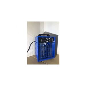 BlueElectric Varmeblæser 2kw - Varmeblæser med regulerbar termostat. 4-trinsomskifter 230V
