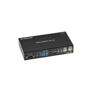 Black Box MediaCento IPX 4K Receiver - Video/audio/infrarød/USB/seriel forlænger - modtager - 1GbE, Fibre Channel - USB - fiberoptik, 1000Base-T - op til 10 km