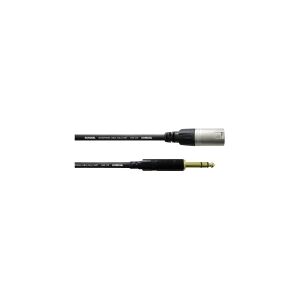 Cordial CFM 0,6 MV XLR Adapterkabel [1x XLR-stik - 1x Jackstik 6,3 mm] 0.60 m Sort