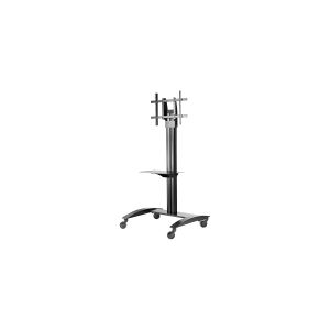 Peerless SmartMount Universal Flat Panel TV Cart SR560M - Vogn med hjul - for fladt panel - sort - skærmstørrelse: 32-75 - monteringsgrænseflade: 6