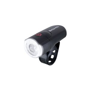 Sigma Sport Aura 30, Forlys, Sort, LED, Blinkende lys, Kontinuerligt lys, 30 lm, 40 m