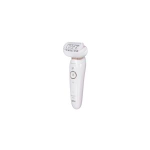 Braun Silk-épil 9 81688635, Hvid, Guld, 40 pincetter, Armhule, Bikini, Front thigh, Indvendige overarme, Outer upper arms, Barbering, LED, Kina