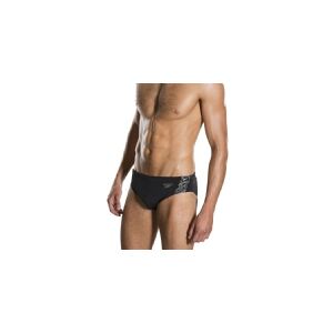 Speedo men's swimming trunks Boom Splice 7cm Brief black/oxid gray size S (810854B443)