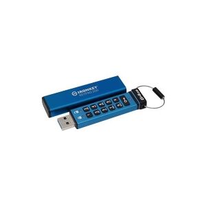 Kingston Technology Kingston IronKey Keypad 200 - USB flashdrive - krypteret - 64 GB - USB 3.2 Gen 1