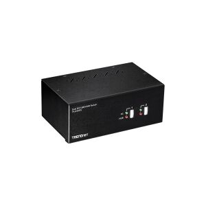 TRENDnet TK-232DV - KVM / audio / USB switch - 2 x KVM / audio / USB - 1 lokalbruger - desktop - TAA-kompatibel