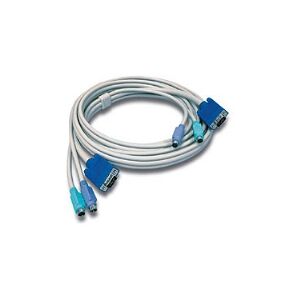 TRENDnet TK C15 - Kabel til tastatur / video / mus (KVM) - PS/2, HD-15 (VGA) (han) til PS/2, HD-15 (VGA) (han) - 4.5 m