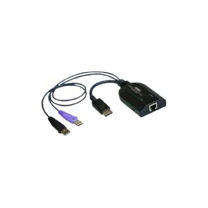 ATEN Technology ATEN KA7169 DisplayPort USB Virtual Media KVM Adapter Cable with Smart Card Reader (CPU Module) - KVM / audio forlænger - USB