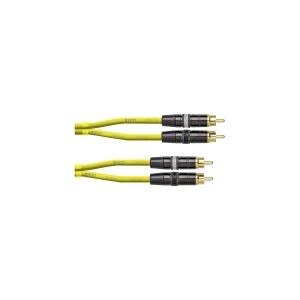 Cordial CEON DJ RCA 1.5 Y Audio Forbindelsesledning [1x Cinch-stik - 1x Cinch-stik] 1.50 m Gul