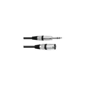 Omnitronic 30225197, XLR (3-pin), Hanstik, 6.35mm, Hanstik, 5 m, Sort