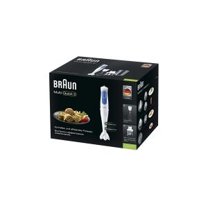 Braun Multiquick 3 MQ 3025 Omelette - Håndmixer - 700 W - hvid/blå