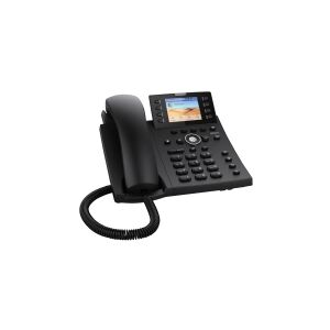 Snom technology snom D335 - VoIP-telefon - 3-vejs opkaldskapacitet - SIP, RTCP, SRTP, SIPS - sort