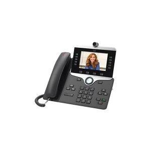 Cisco IP Phone 8845 - IP-videotelefon - med digitalkamera, Bluetooth interface - SIP, SDP - 5 linier - brunsort - TAA-kompatibel