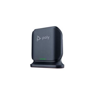 HP Poly Rove B2 - Basestation til trådløs telefon / basestation til VoIP-telefon med opkalds-ID/opkald venter - DECT - 3-vejs opkaldskapacitet - SIP, SIP v2, RTCP, RTP, SDP, SIP over TLS, SIP over TCP, SIP over UDP - sort